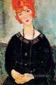 femme avec un collier 1917 Amedeo Modigliani